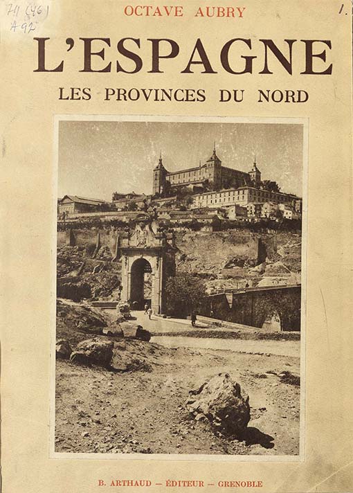 Книги, предоставленные Н.П.Охлопкову по его заявлению. Aubry O. L'Espagne: Les provinces du Nord. De Tolede a Burgos: Ouvrage orne de 250 heliogravure. Grenoble, 1936. Из фондов РГБИ.