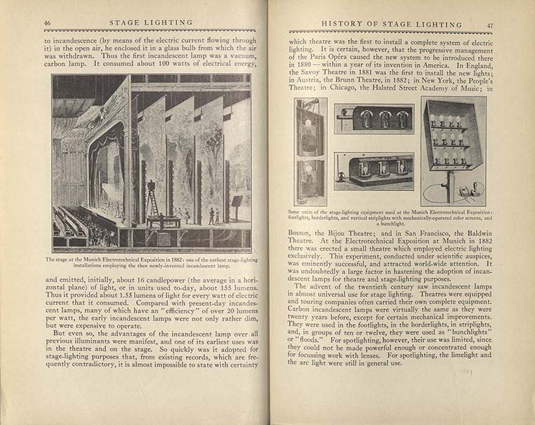 Новые поступления в фонды ГТБ к 1942 г. Fuchs T. Stage lighting... – Boston, 1929. Из фондов РГБИ.