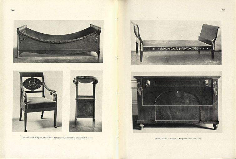 Книги, предоставленные Р.Р.Фальку по его заявлению. Иллюстрация из книги: Schmitz H., Das Mobelwerk: Die mobelformen vom Altertum bis zur Mitte des 19. Jahrhunderts: Mit 683 Abb. - Berlin, S. a.